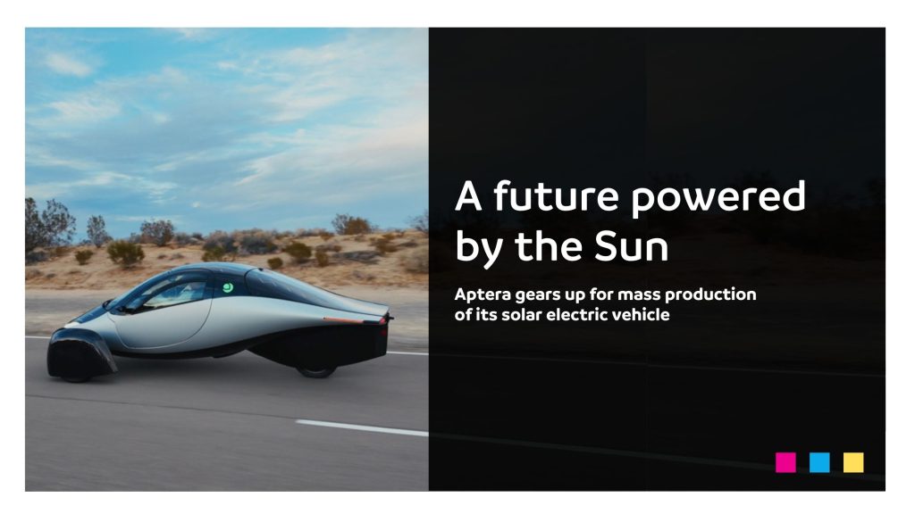 A future powered by the Sun: Aptera gears up for mass production of its solar electric vehicle